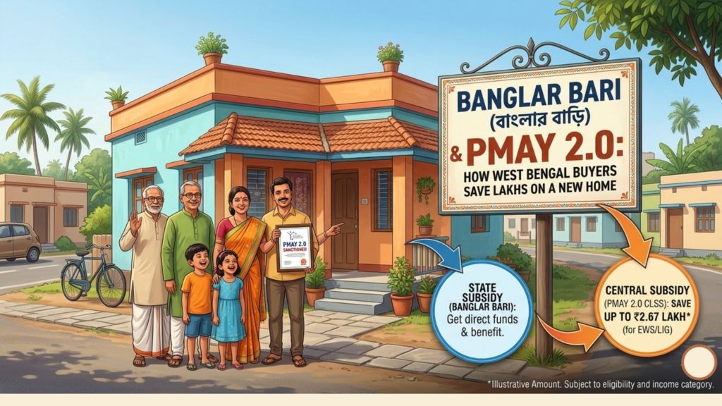 Banglar Bari & PMAY 2.0: How West Bengal Buyers Can Save Lakhs on a New Home