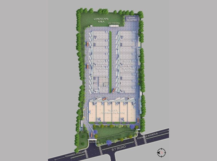 Srijan Industrial Logistic Park – BT Road